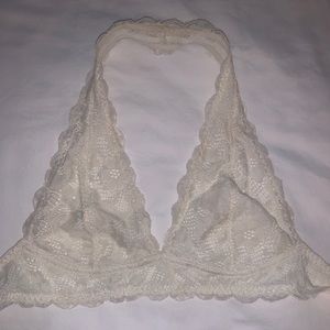 Cream Free People Halter Bralette Size Small